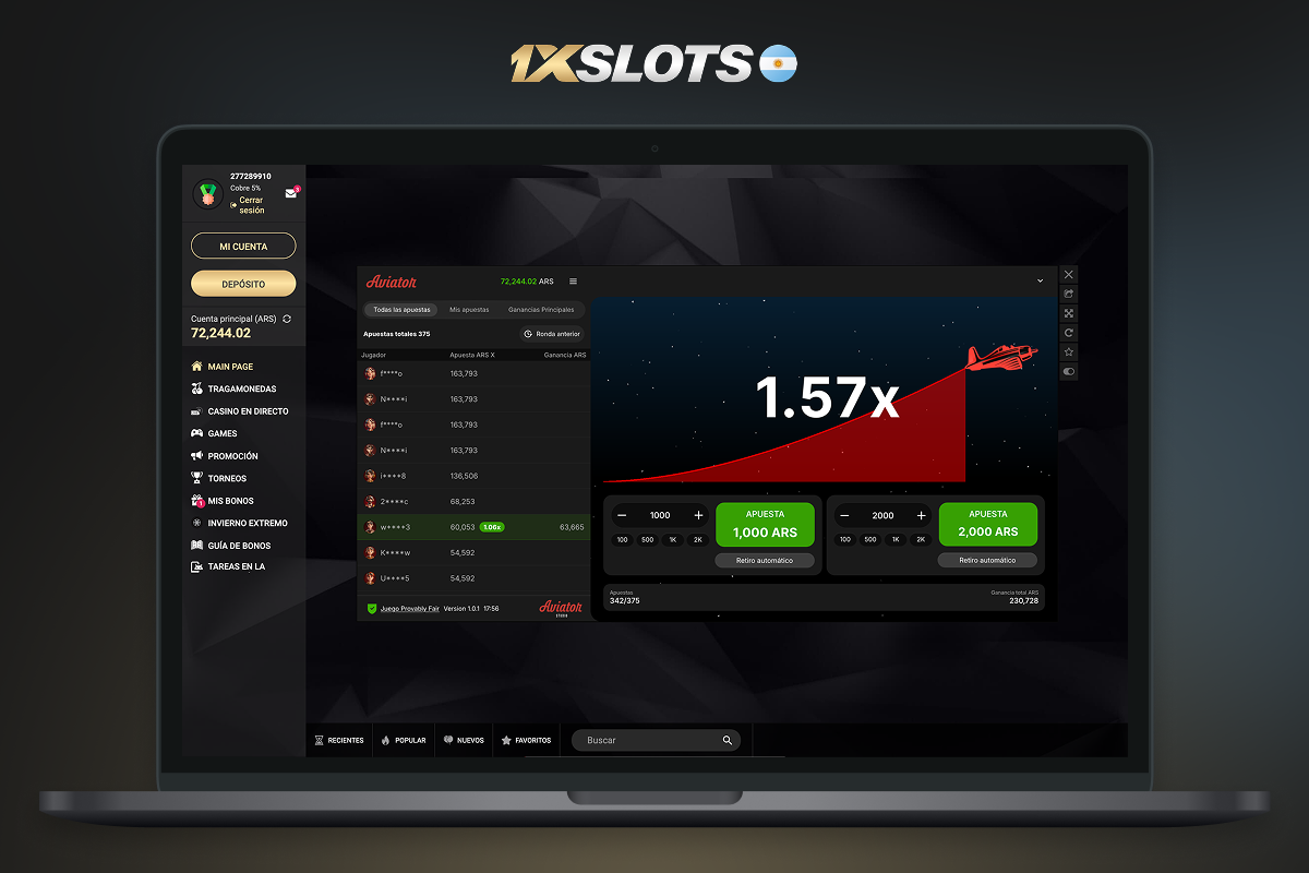 1xslots pc cliente para windows